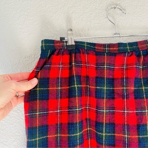 Vintage Pendleton Boyd Tartan Wool Plaid Midi Skirt - Picture 7 of 11